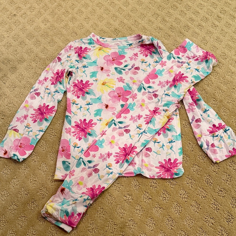 Birdie Bean Floral PJs 5T